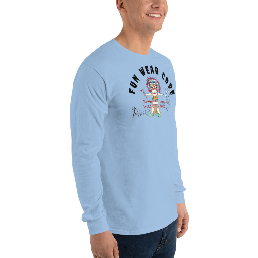 Cozy Long Sleeve Sweatshirt – Special Edition American Indian Graphic Sweatshirt | FunWearCode