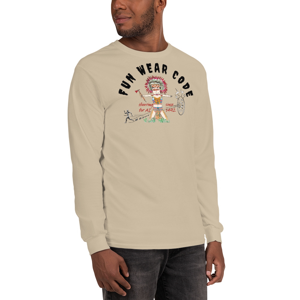 Cozy Long Sleeve Sweatshirt – Special Edition American Indian Graphic Sweatshirt | FunWearCode