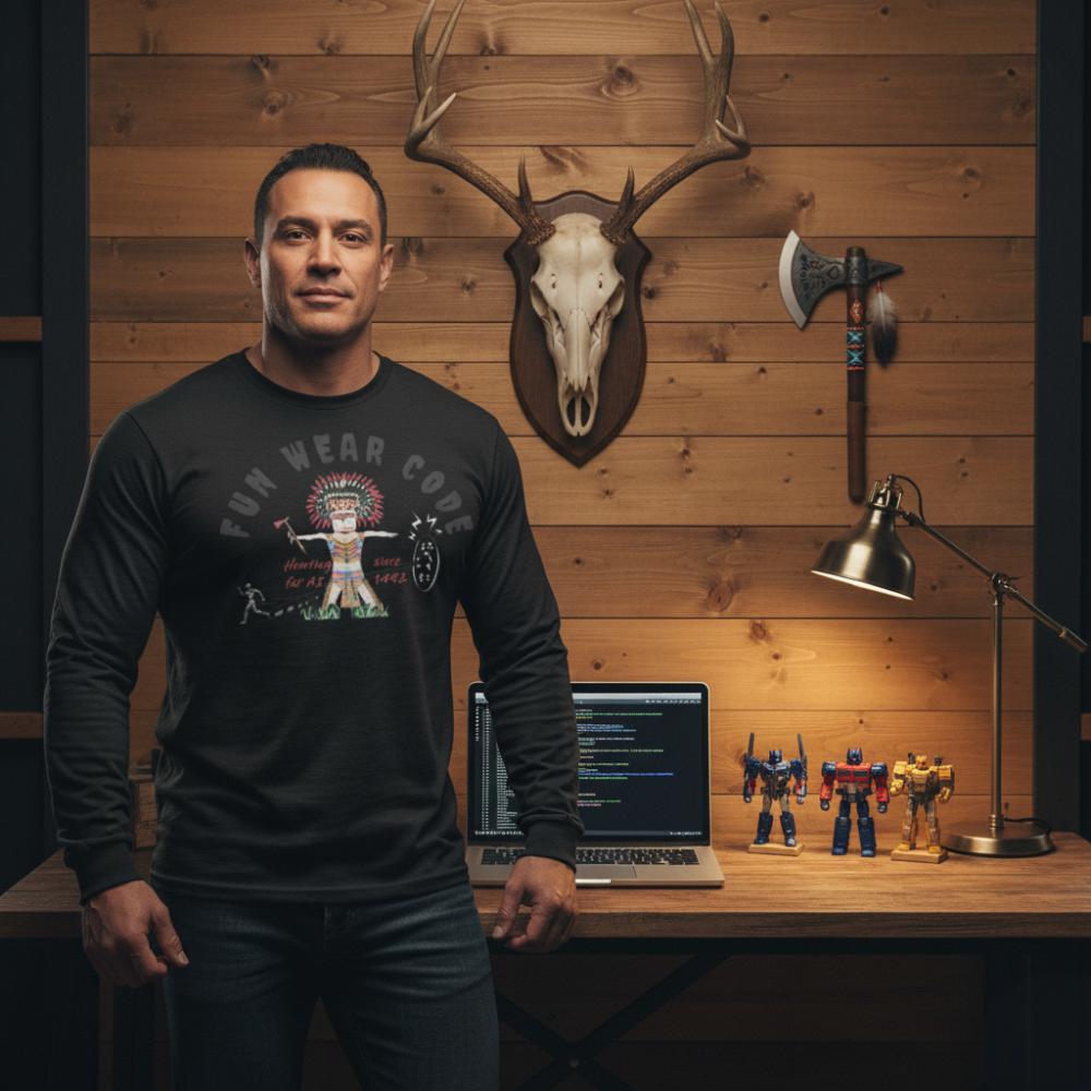 Cozy Long Sleeve Sweatshirt – Special Edition American Indian Graphic Sweatshirt | FunWearCode