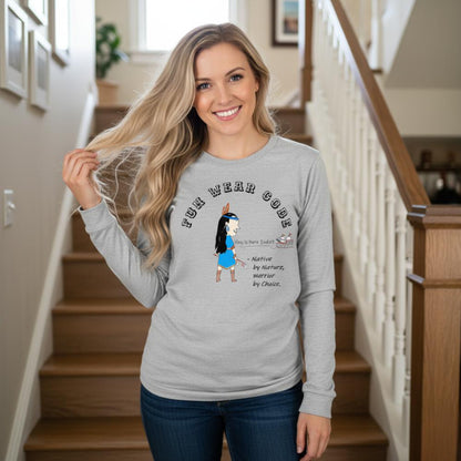 Cozy Long Sleeve Sweatshirt – Special Edition American Indian Graphic Sweatshirt | FunWearCode