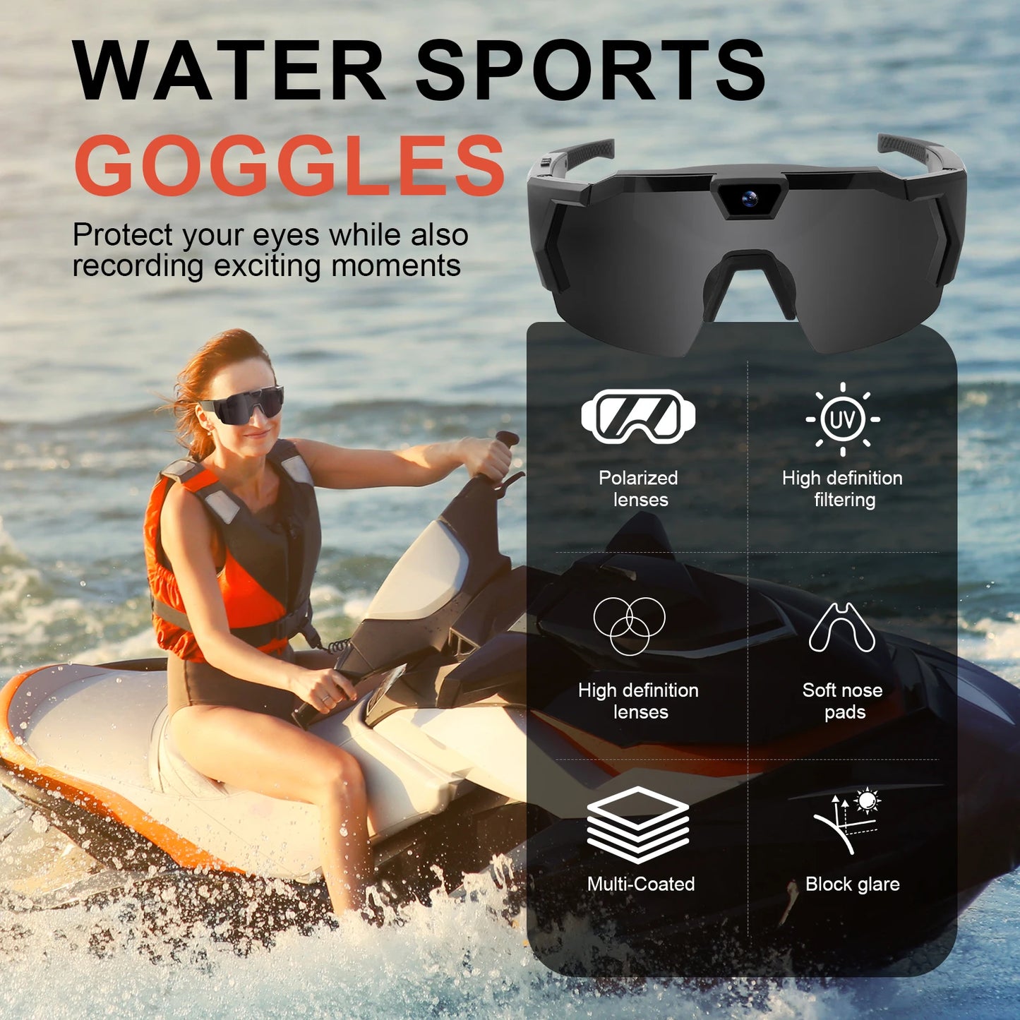 HD Camera Sports Glasses — Hands-Free Video for Cycling, Hiking & Outdoor | FunWearCode