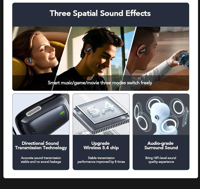 AI Translator Sport Wireless Earbuds - LCD Touch Screen Bluetooth Earphones with HD Mic | FunWearCode's Selection