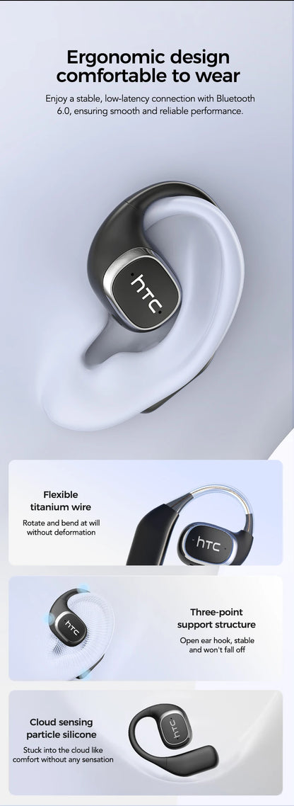 AI Translator Earbuds – Open-Ear Wireless Headphones with 140-Language Real-Time Translation