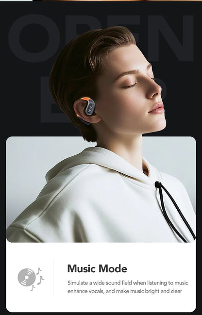AI Translator Sports Wireless Earbuds - LCD Touch Screen Glowing Earhook | FunWearCode's Selection