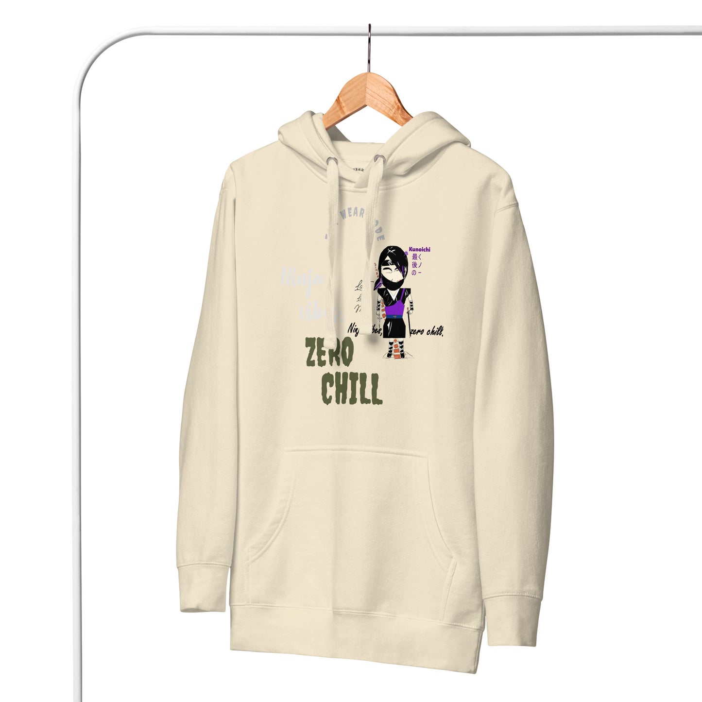 Soft & Warm Pullover Hoodie – Lady Ninja Graphic Design for Women | FunWearCode