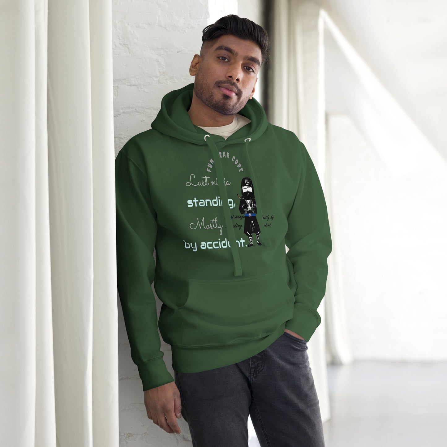 Premium Pullover Hoodie – Unique Whimsical Ninja Graphic Design | FunWearCode