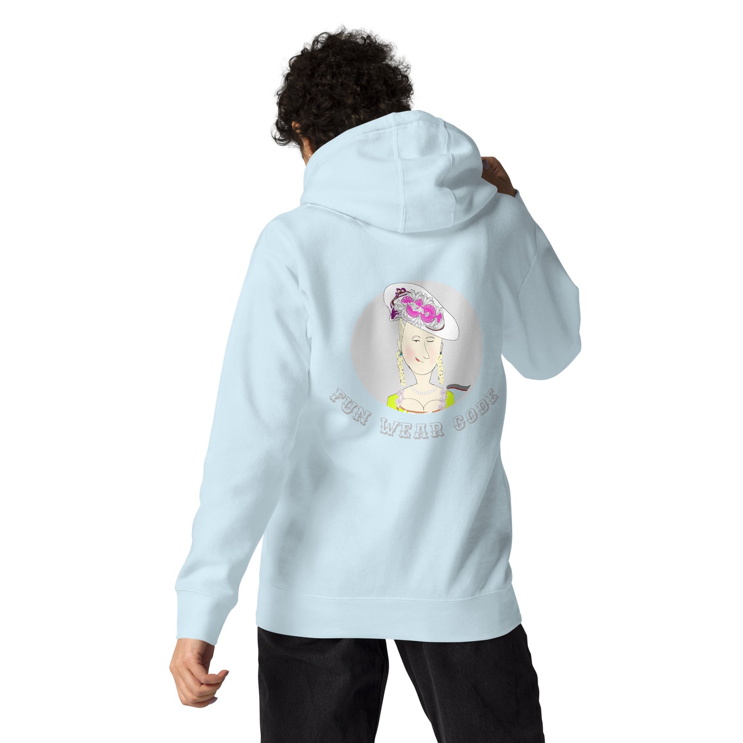 Trendy Vintage English Lady Hoodie – Stylish Retro Streetwear | FunWearCode