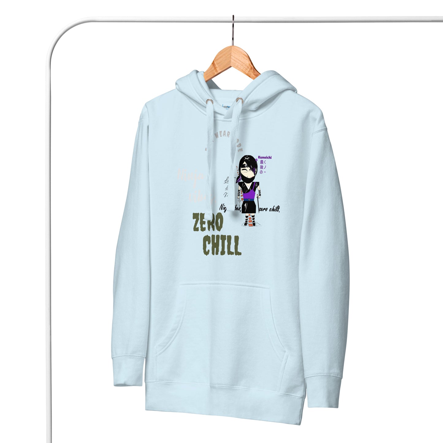 Soft & Warm Pullover Hoodie – Lady Ninja Graphic Design for Women | FunWearCode