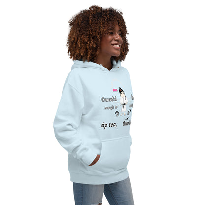 Judo Lady Graphic Cartoon Hoodie – Fun Martial Arts Sweatshirt | FunWearCode