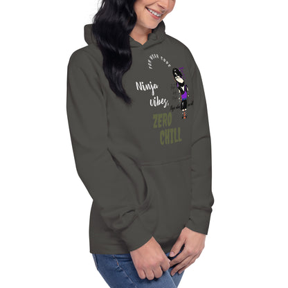 Soft & Warm Pullover Hoodie – Lady Ninja Graphic Design for Women | FunWearCode