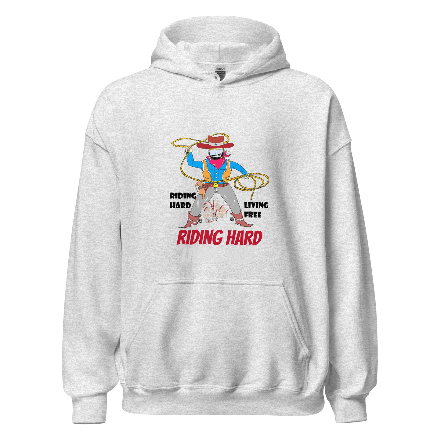 Unisex Cowboy Graphic Hoodie – Vintage Western Style Design | FunWearCode