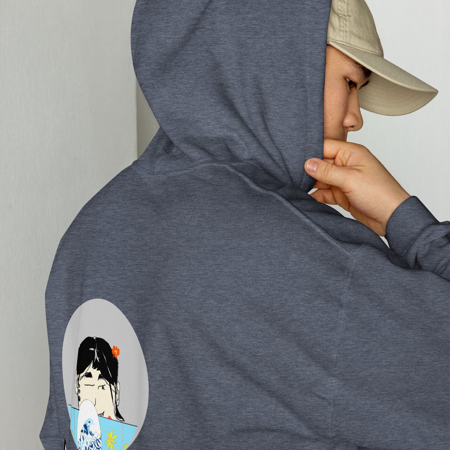 Unisex Japanese Yukata Graphic Hoodie – Fun Japanese Iconic Design | FunWearCode