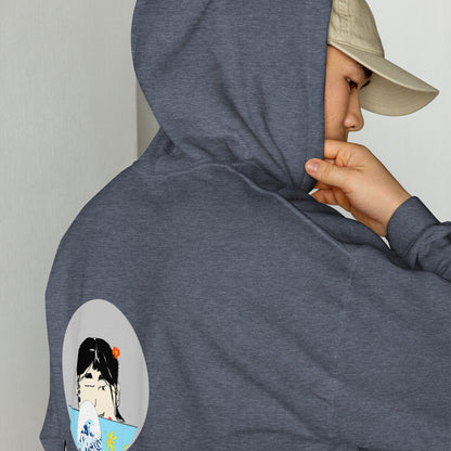 Unisex Japanese Yukata Graphic Hoodie – Fun Japanese Iconic Design | FunWearCode