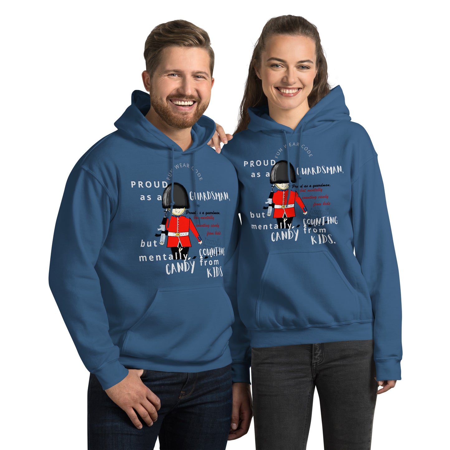 Unisex Cozy Hoodie – Fun Royal Guardsman Graphic Design | FunWearCode