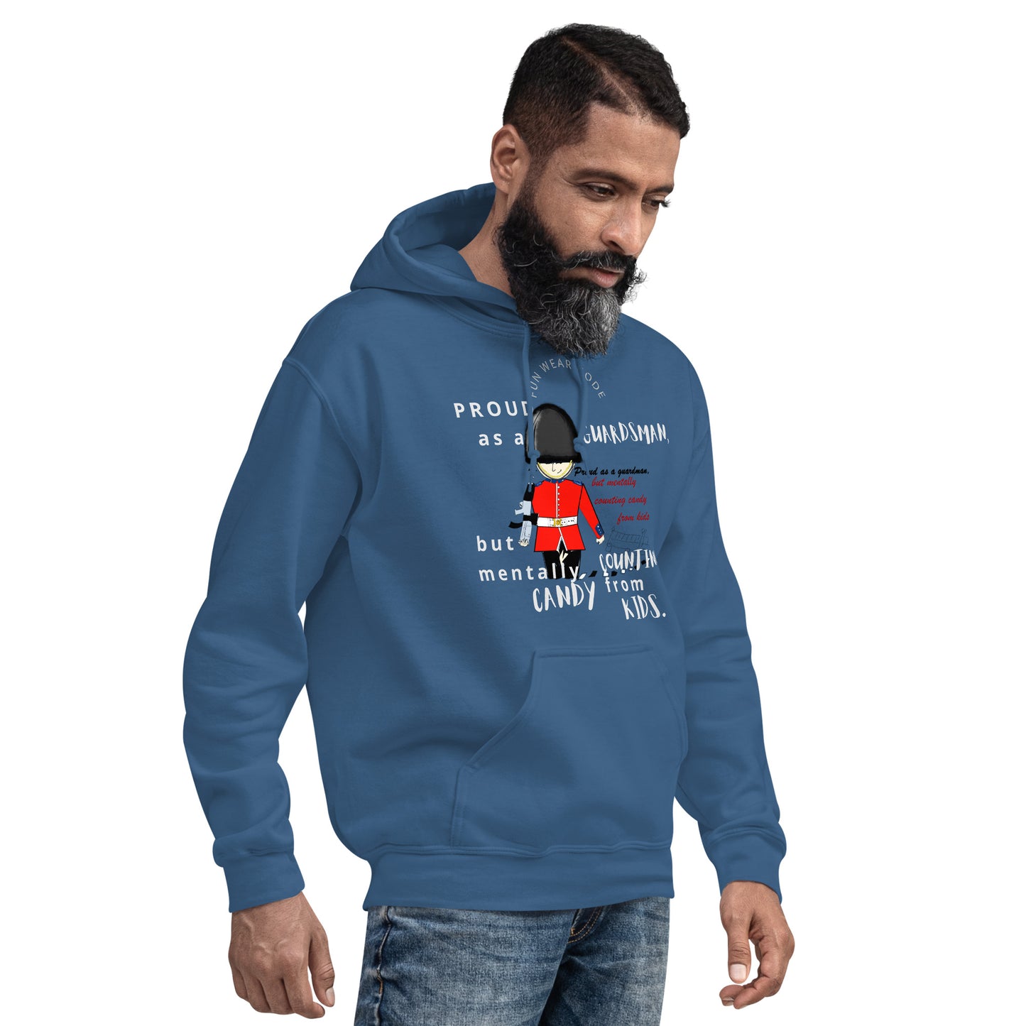 Unisex Cozy Hoodie – Fun Royal Guardsman Graphic Design | FunWearCode