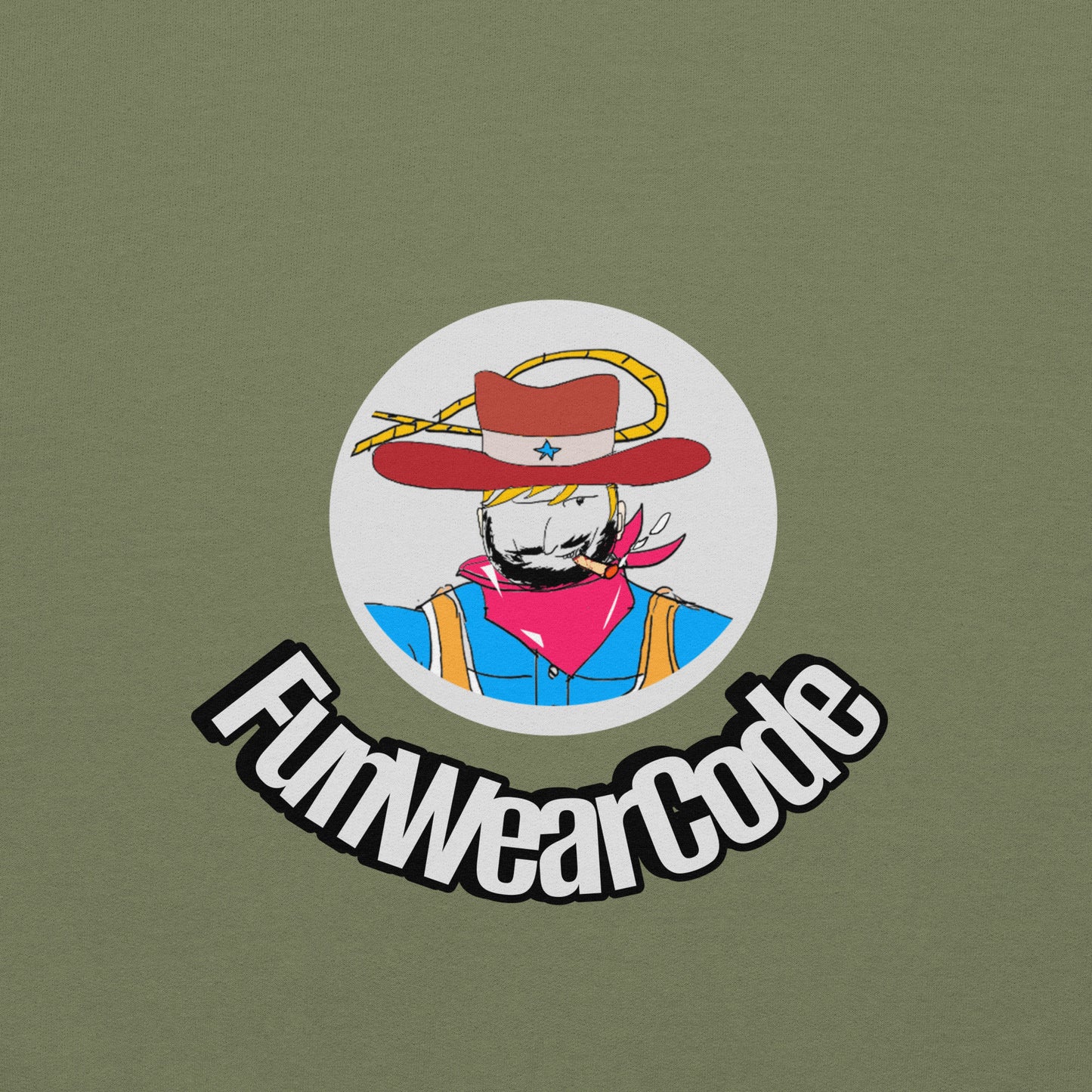 Unisex Cowboy Graphic Hoodie – Vintage Western Style Design | FunWearCode