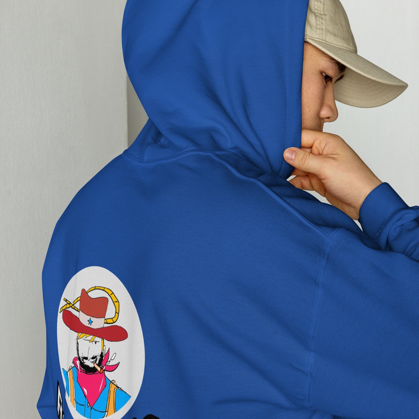 Unisex Cowboy Graphic Hoodie – Vintage Western Style Design | FunWearCode