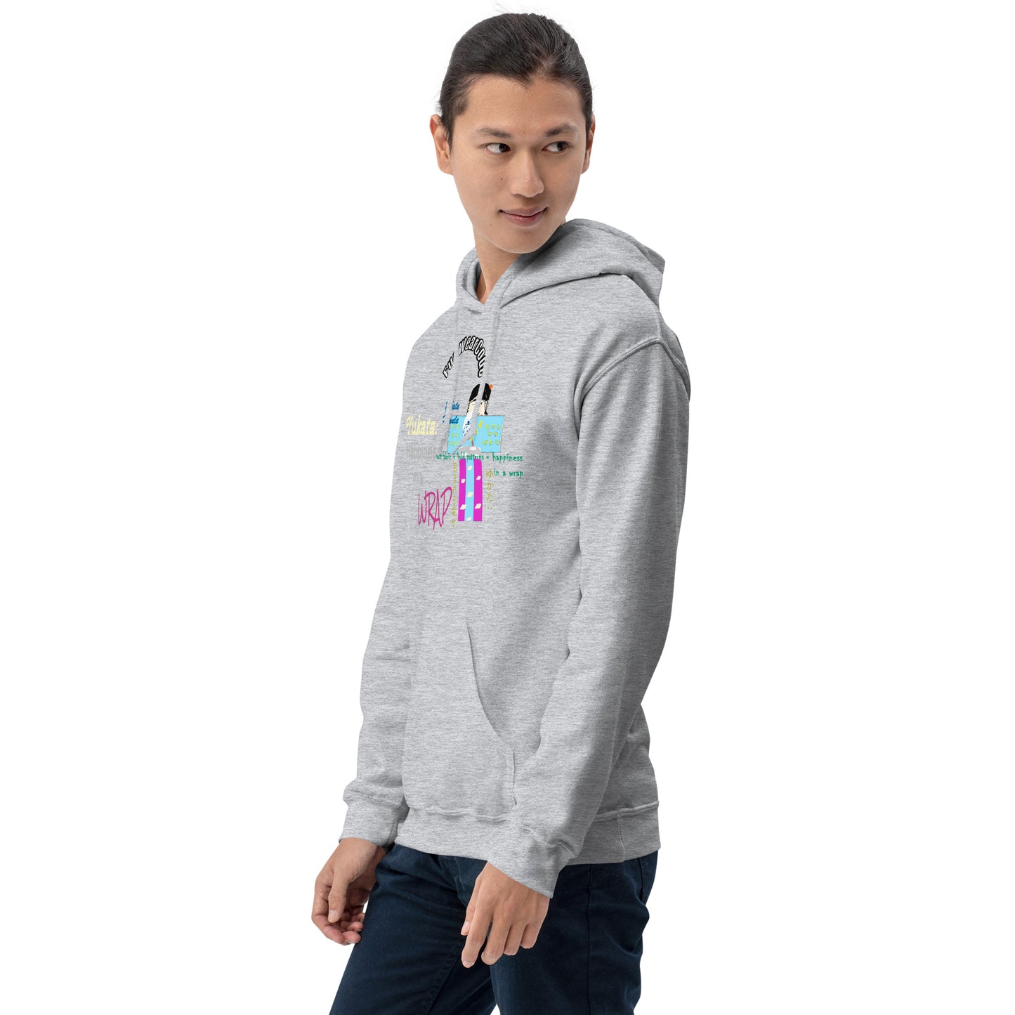 Unisex Japanese Yukata Graphic Hoodie – Fun Japanese Iconic Design | FunWearCode
