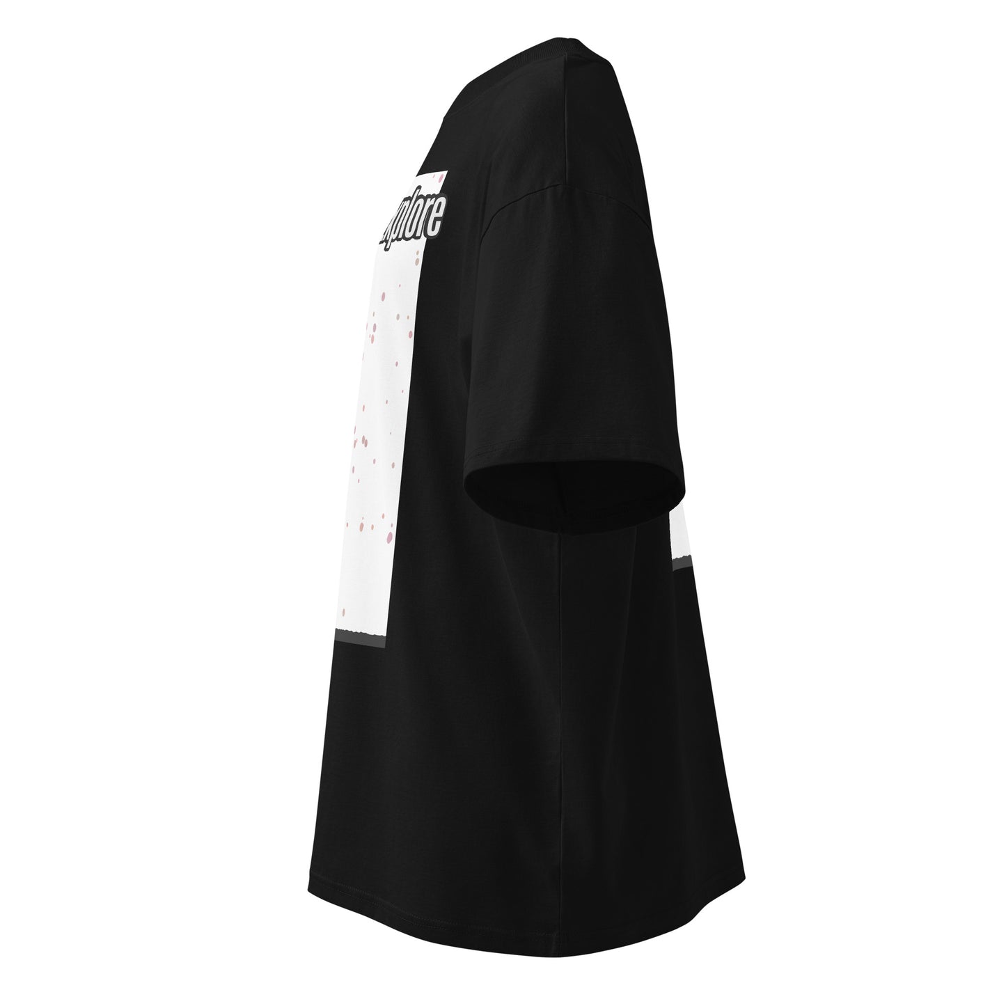 Unisex Organic Oversized High Neck T-Shirt — Human & Space 'Explore' Collection