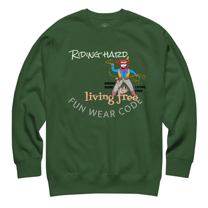 Premium Cozy Long Sleeve T-shirt – Classic Cowboy Graphic Sweatshirt | FunWearCode
