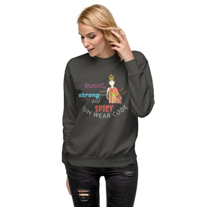 Premium Long Sleeve T-Shirt - Playful Thai Woman Graphic Tee | FunWearCode