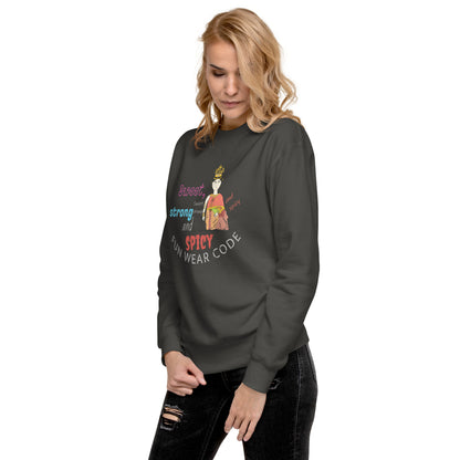 Premium Long Sleeve T-Shirt - Playful Thai Woman Graphic Tee | FunWearCode