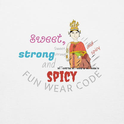 Premium Long Sleeve T-Shirt - Playful Thai Woman Graphic Tee | FunWearCode