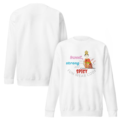 Premium Long Sleeve T-Shirt - Playful Thai Woman Graphic Tee | FunWearCode