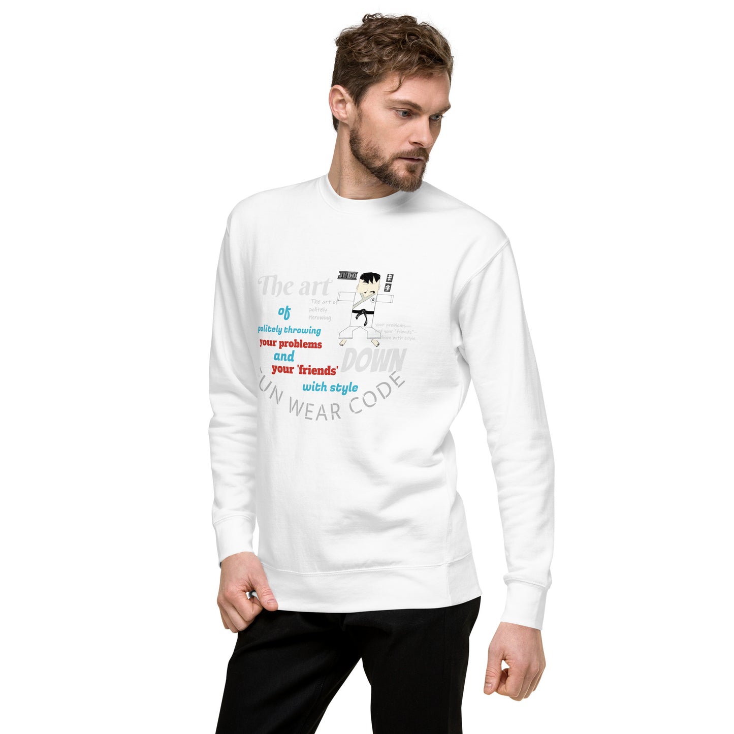 Judo Theme Long Sleeve Tee – Fun Martial Arts Shirt | FunWearCode