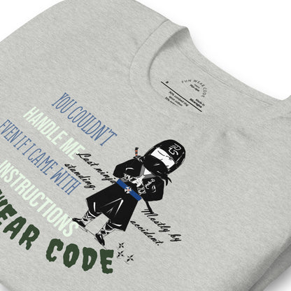 Playful Ninja Theme  T-Shirt – Japanese Martial Arts Iconic Tee | FunWearCode