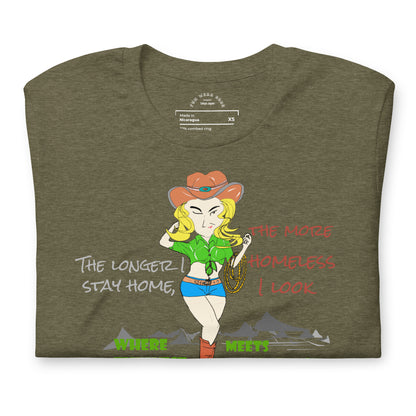Classic Cowgirl Graphic T-shirt - American Style Tee for Fun-Loving Souls | FunWearCode