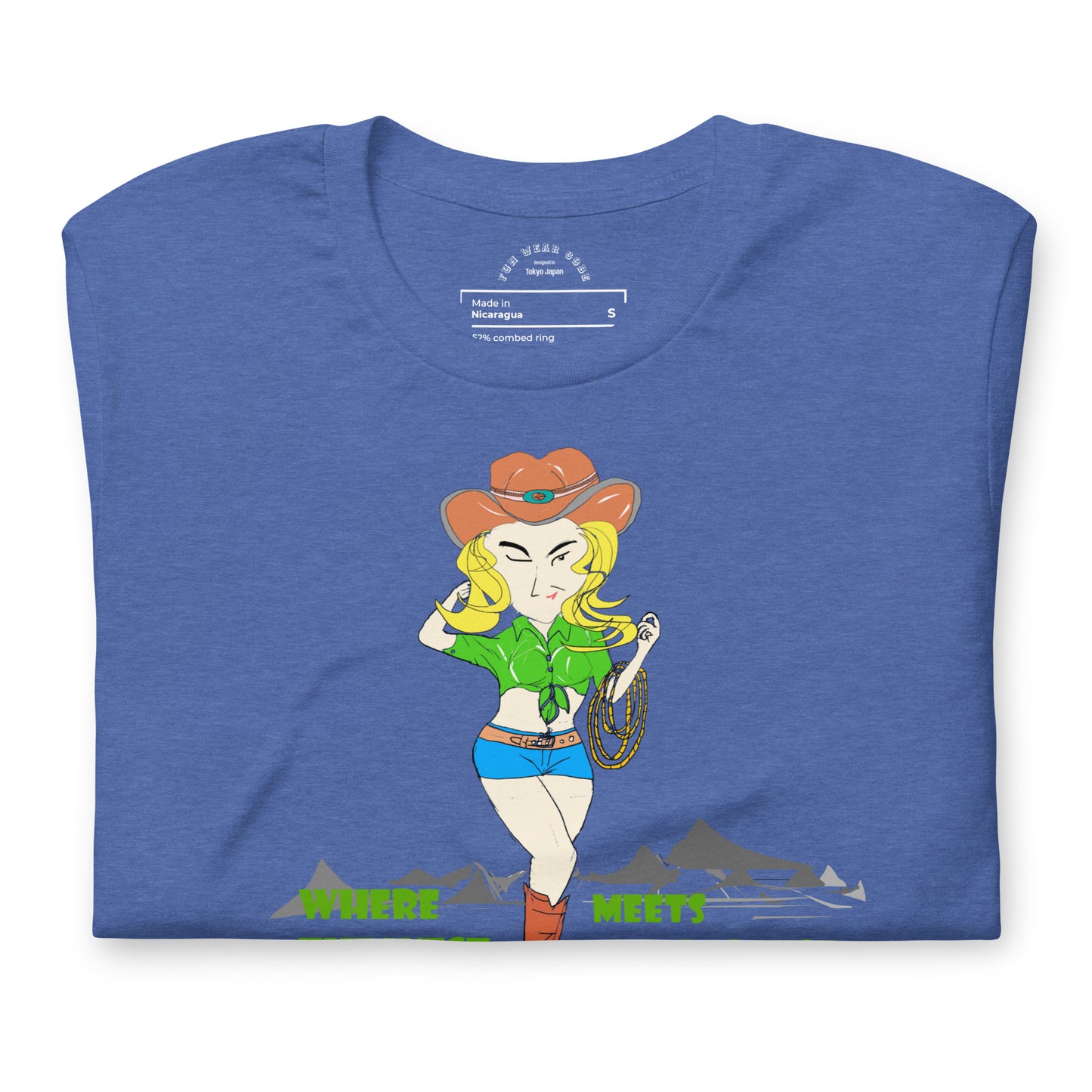 Cowgirl Graphic T-shirt - Classic American Style Tee for Fun-Loving Souls | FunWearCode