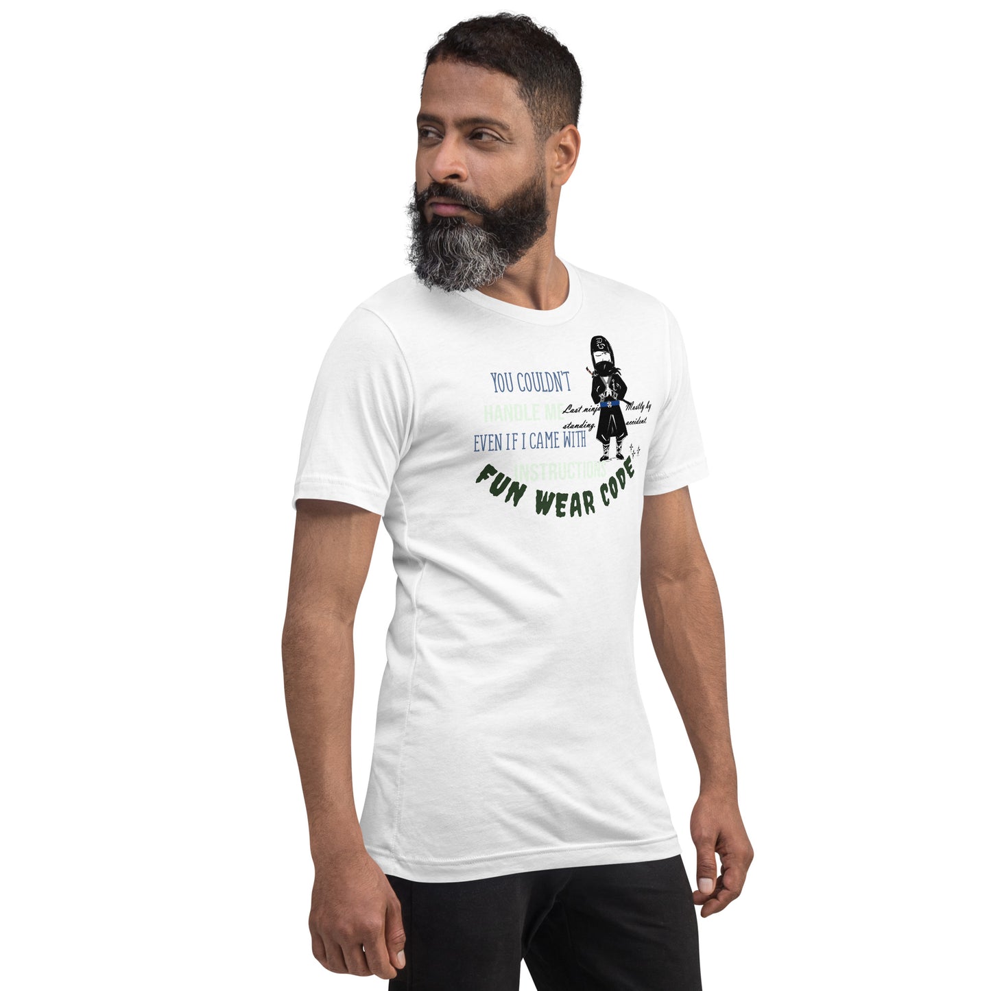 Playful Ninja Theme  T-Shirt – Japanese Martial Arts Iconic Tee | FunWearCode