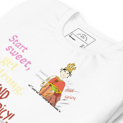 Fun Softstyle T-Shirt - Playful Thai Lady Graphic Tee | FunWearCode